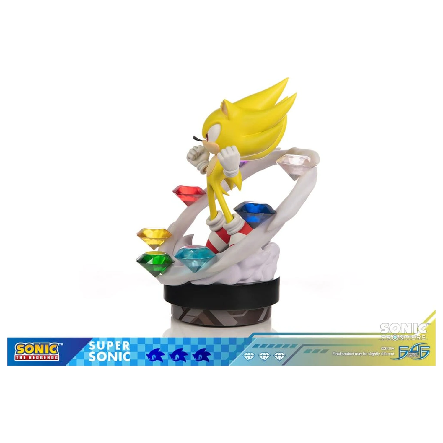 Sonic The Hedgehog Sonic Frontiers smolnata statua Super Sonic 45 cm fotografija izdelka
