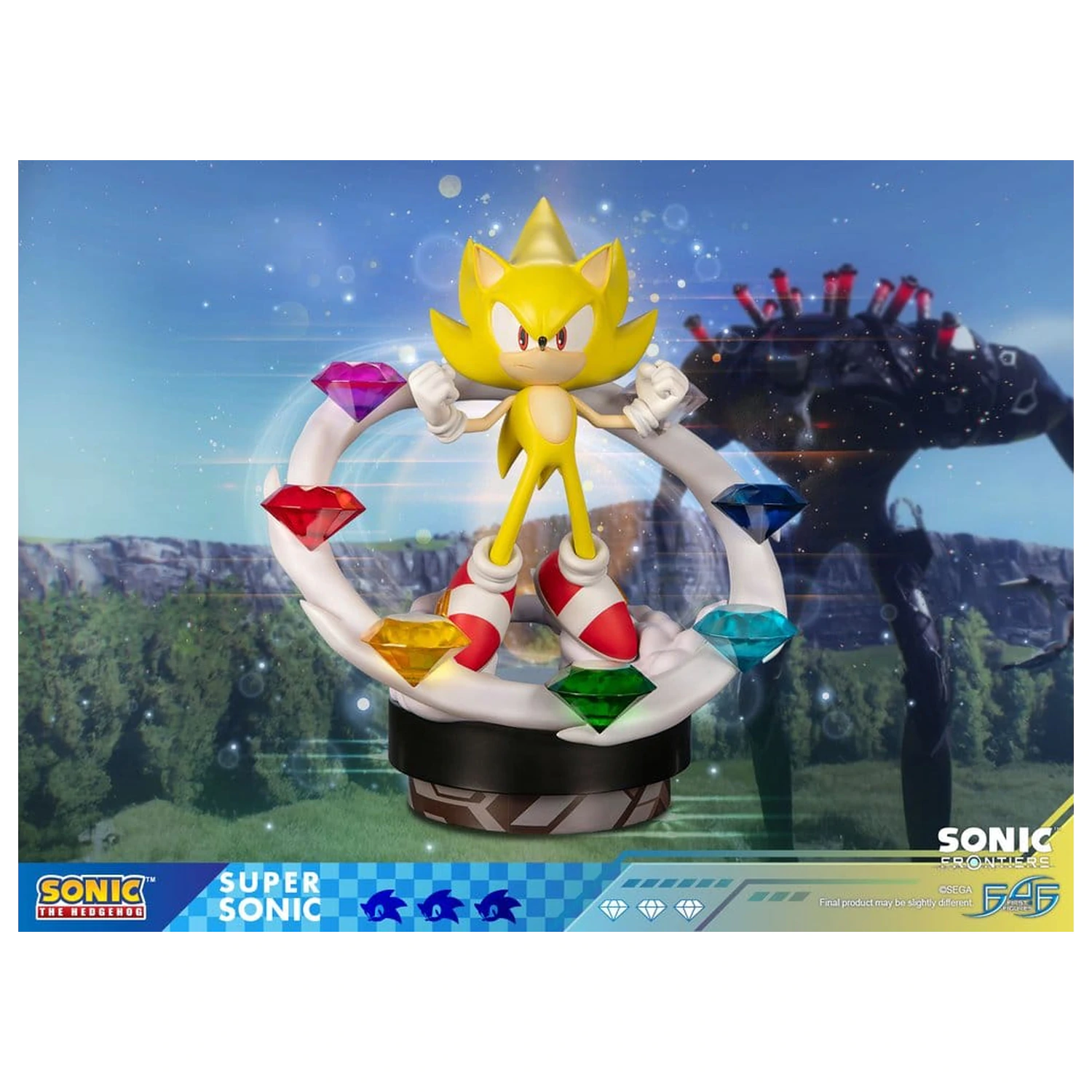 Sonic The Hedgehog Sonic Frontiers smolnata statua Super Sonic 45 cm fotografija izdelka