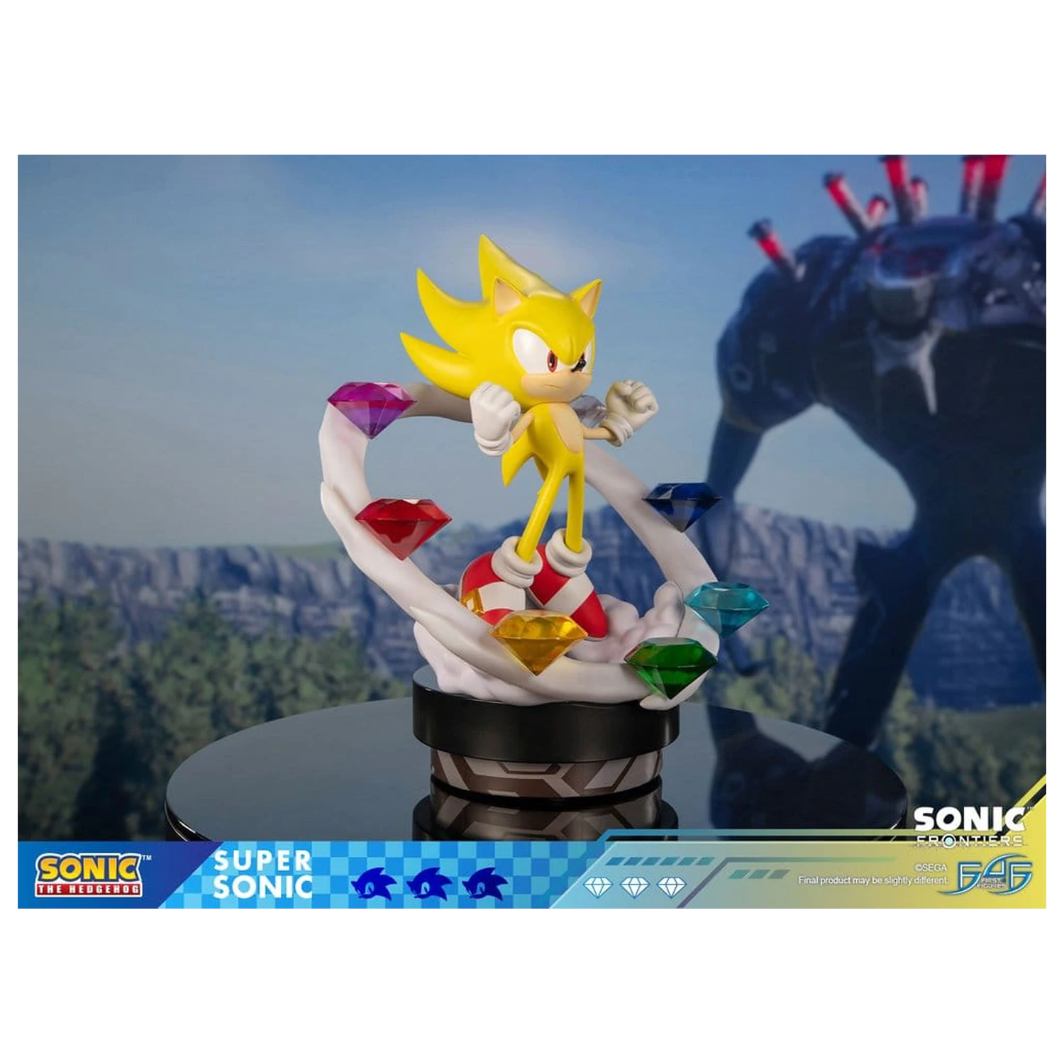 Sonic The Hedgehog Sonic Frontiers smolnata statua Super Sonic 45 cm fotografija izdelka