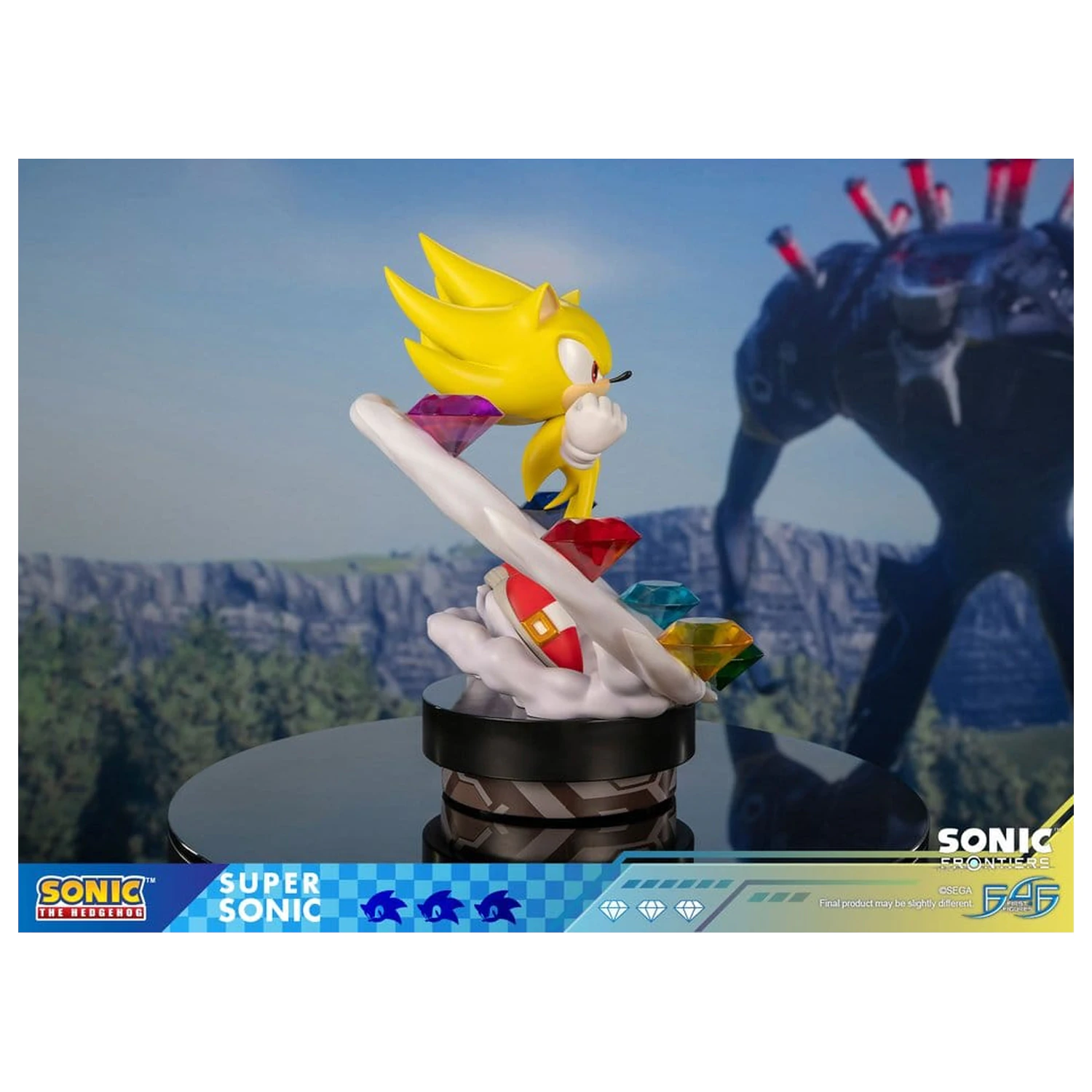 Sonic The Hedgehog Sonic Frontiers smolnata statua Super Sonic 45 cm fotografija izdelka