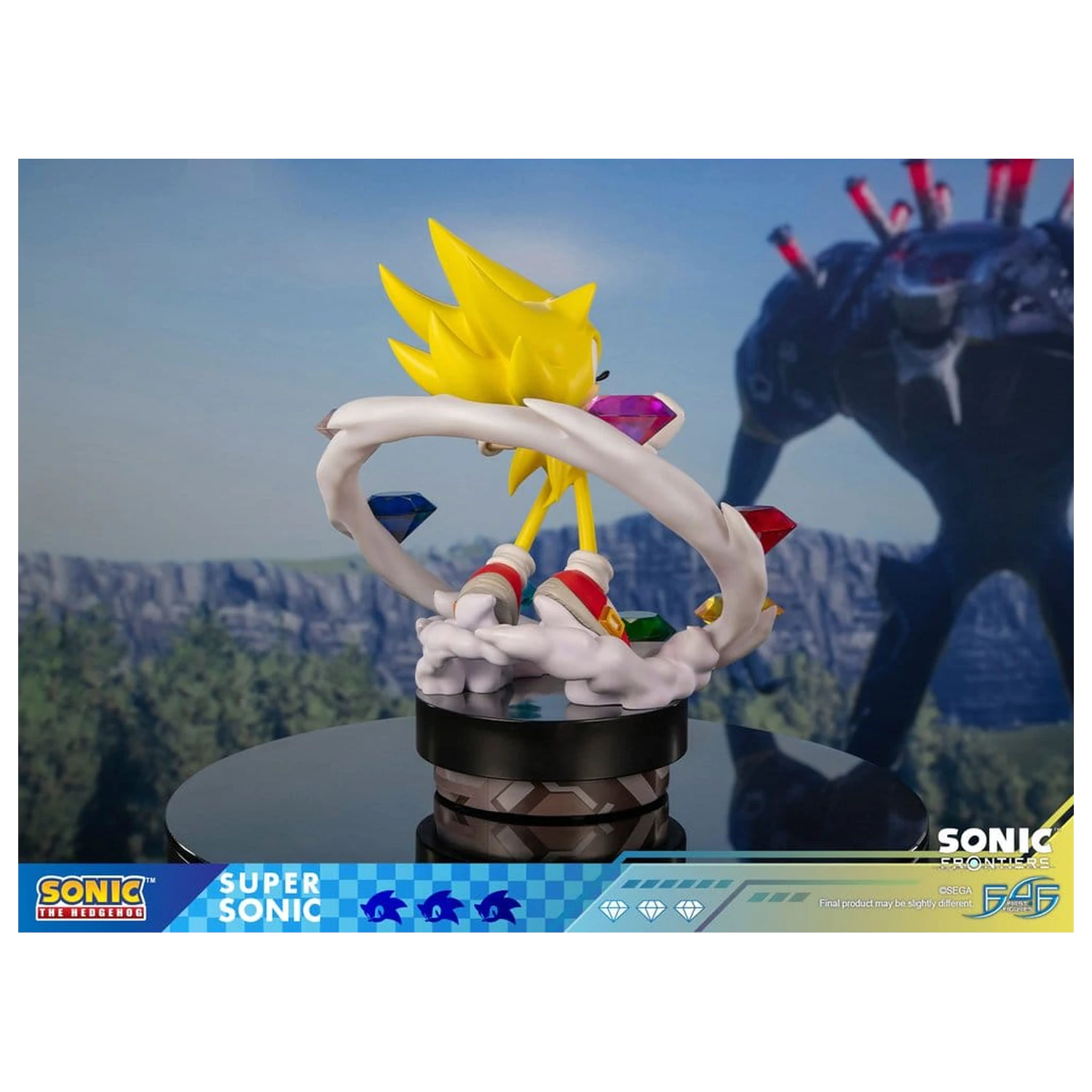 Sonic The Hedgehog Sonic Frontiers smolnata statua Super Sonic 45 cm fotografija izdelka