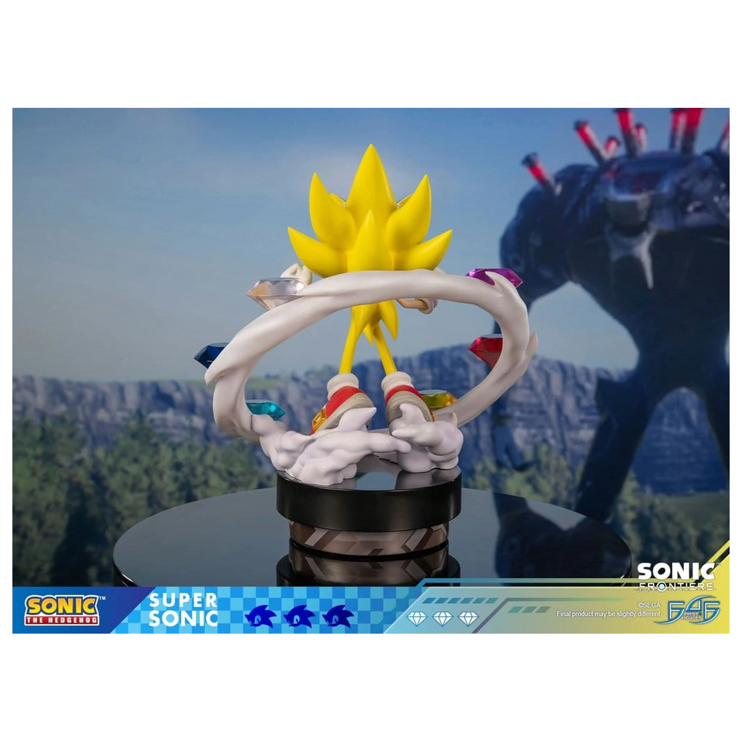 Sonic The Hedgehog Sonic Frontiers smolnata statua Super Sonic 45 cm fotografija izdelka