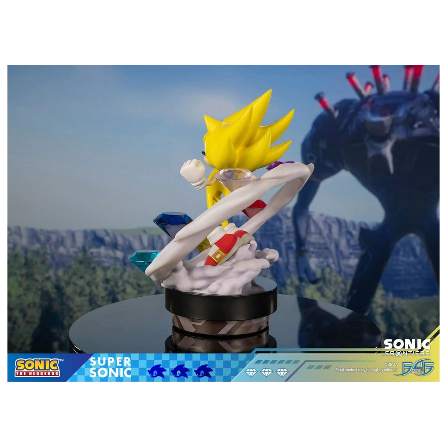 Sonic The Hedgehog Sonic Frontiers smolnata statua Super Sonic 45 cm fotografija izdelka