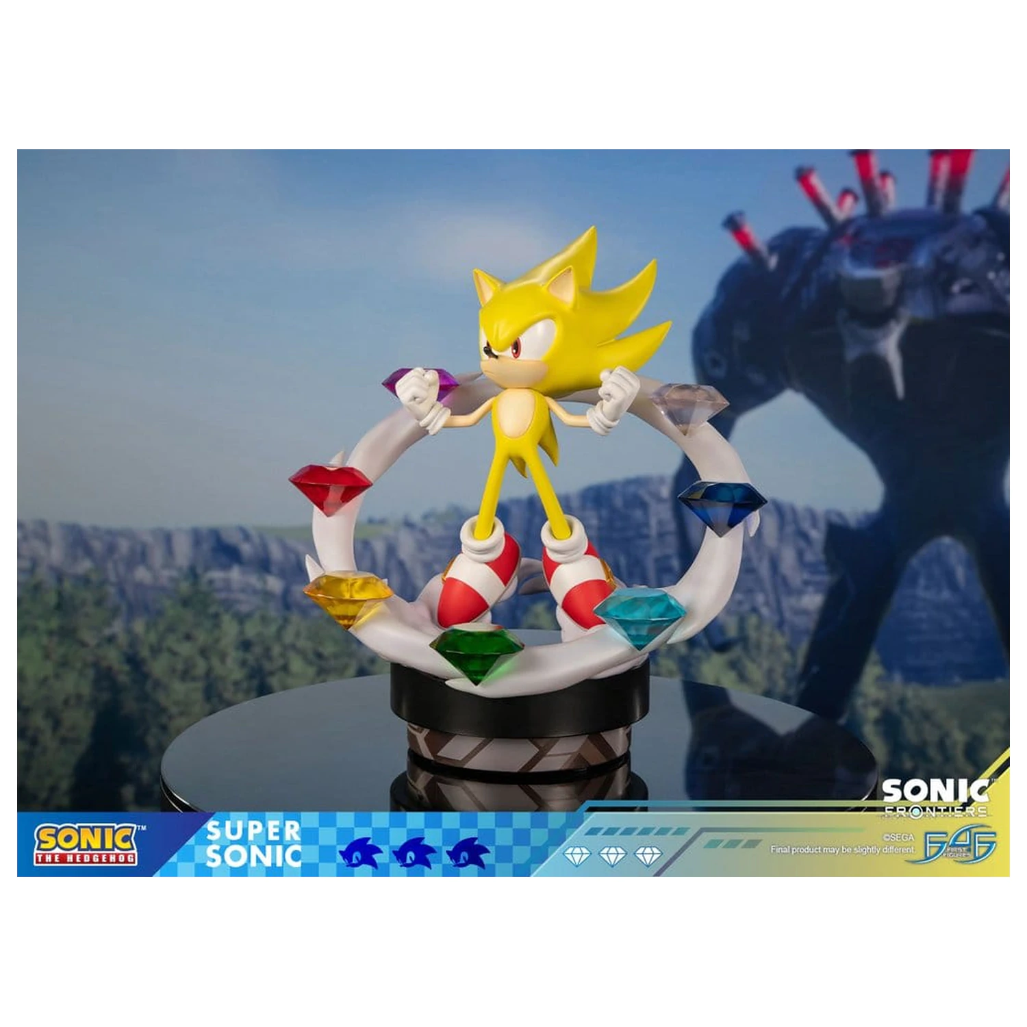 Sonic The Hedgehog Sonic Frontiers smolnata statua Super Sonic 45 cm fotografija izdelka