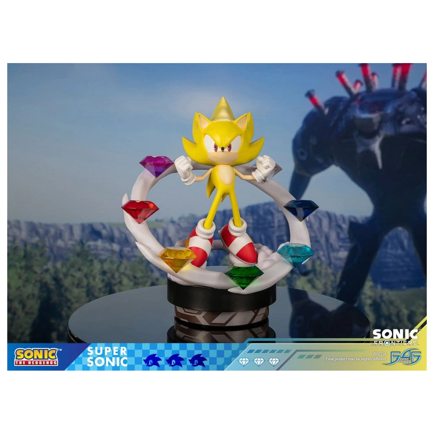 Sonic The Hedgehog Sonic Frontiers smolnata statua Super Sonic 45 cm fotografija izdelka