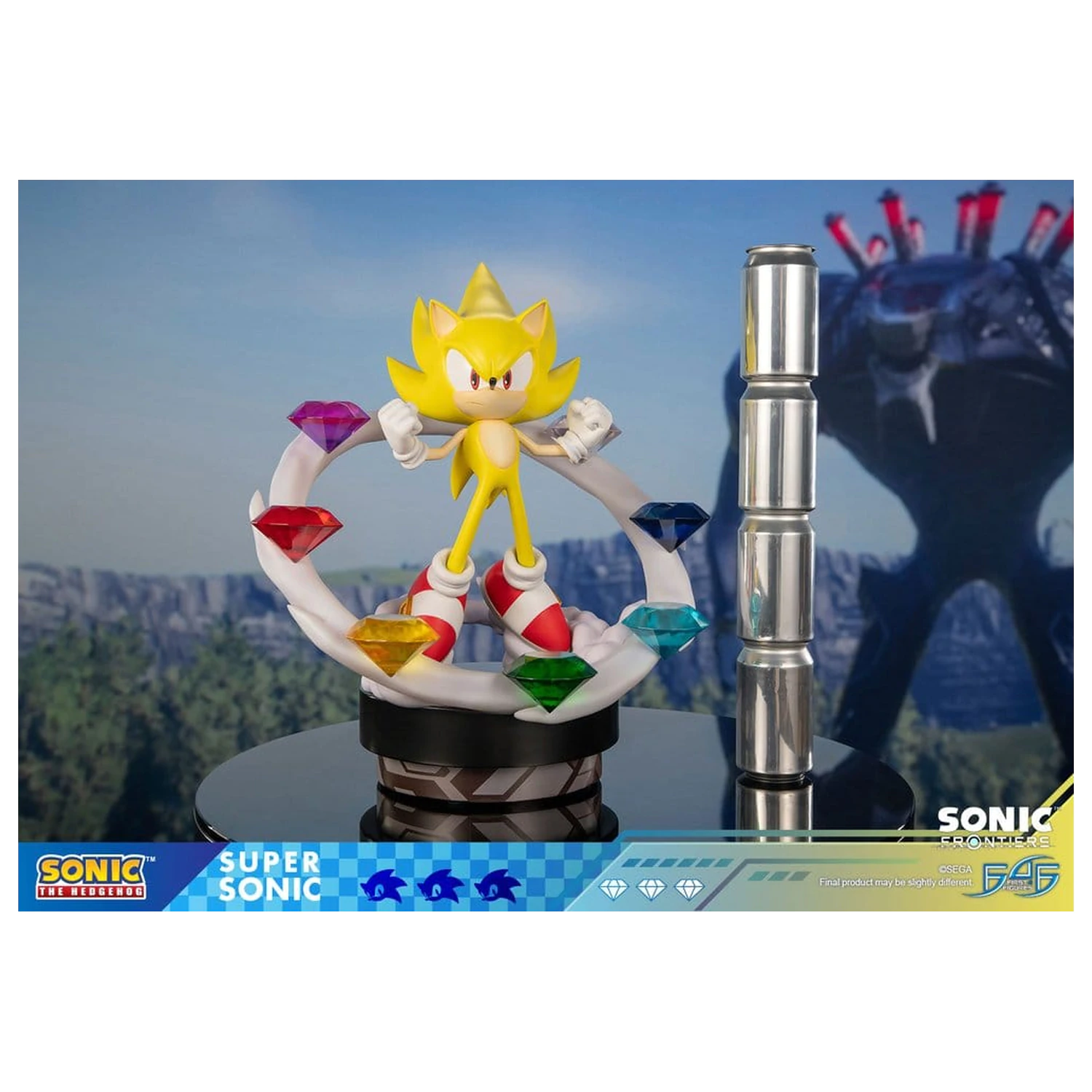 Sonic The Hedgehog Sonic Frontiers smolnata statua Super Sonic 45 cm fotografija izdelka