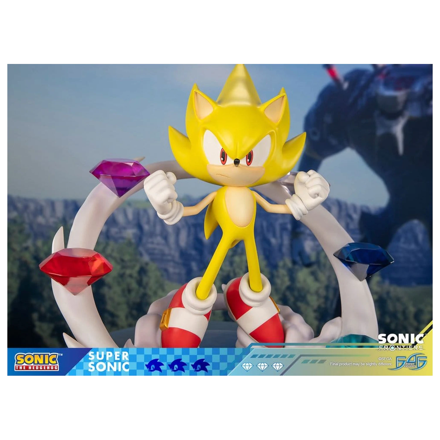 Sonic The Hedgehog Sonic Frontiers smolnata statua Super Sonic 45 cm fotografija izdelka