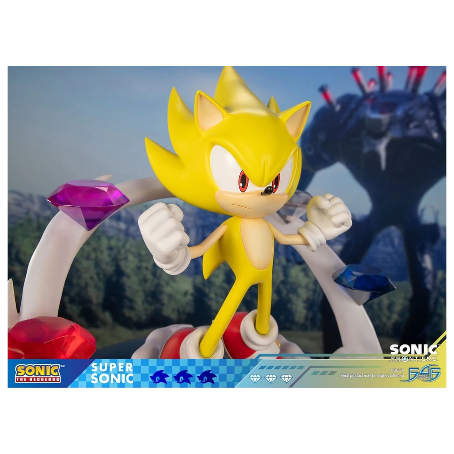 Sonic The Hedgehog Sonic Frontiers smolnata statua Super Sonic 45 cm fotografija izdelka