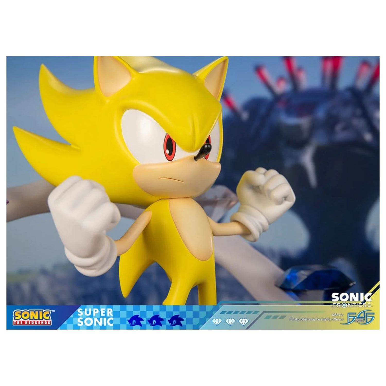 Sonic The Hedgehog Sonic Frontiers smolnata statua Super Sonic 45 cm fotografija izdelka