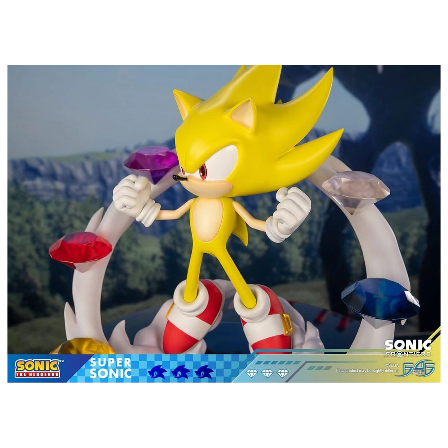 Sonic The Hedgehog Sonic Frontiers smolnata statua Super Sonic 45 cm fotografija izdelka