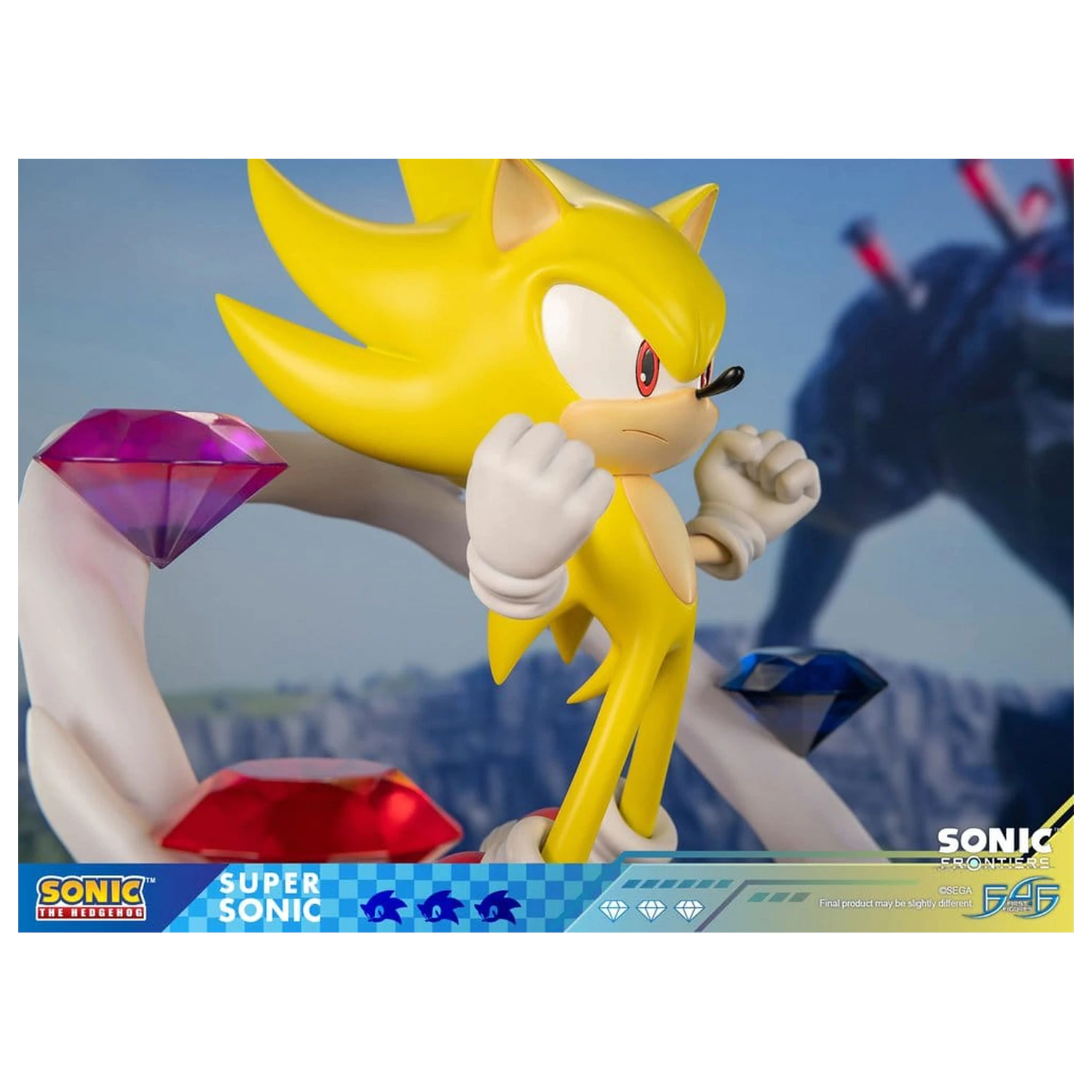 Sonic The Hedgehog Sonic Frontiers smolnata statua Super Sonic 45 cm fotografija izdelka