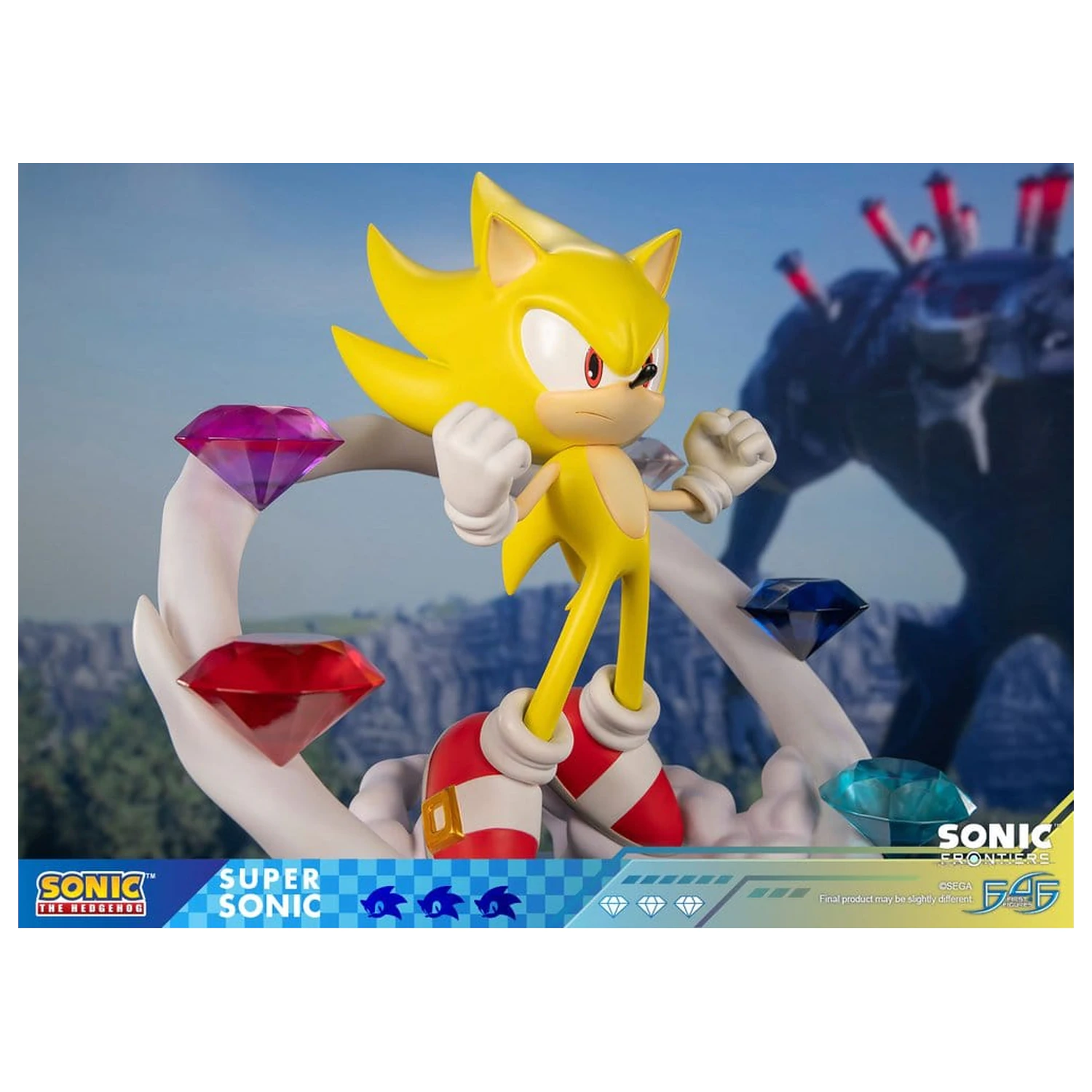 Sonic The Hedgehog Sonic Frontiers smolnata statua Super Sonic 45 cm fotografija izdelka