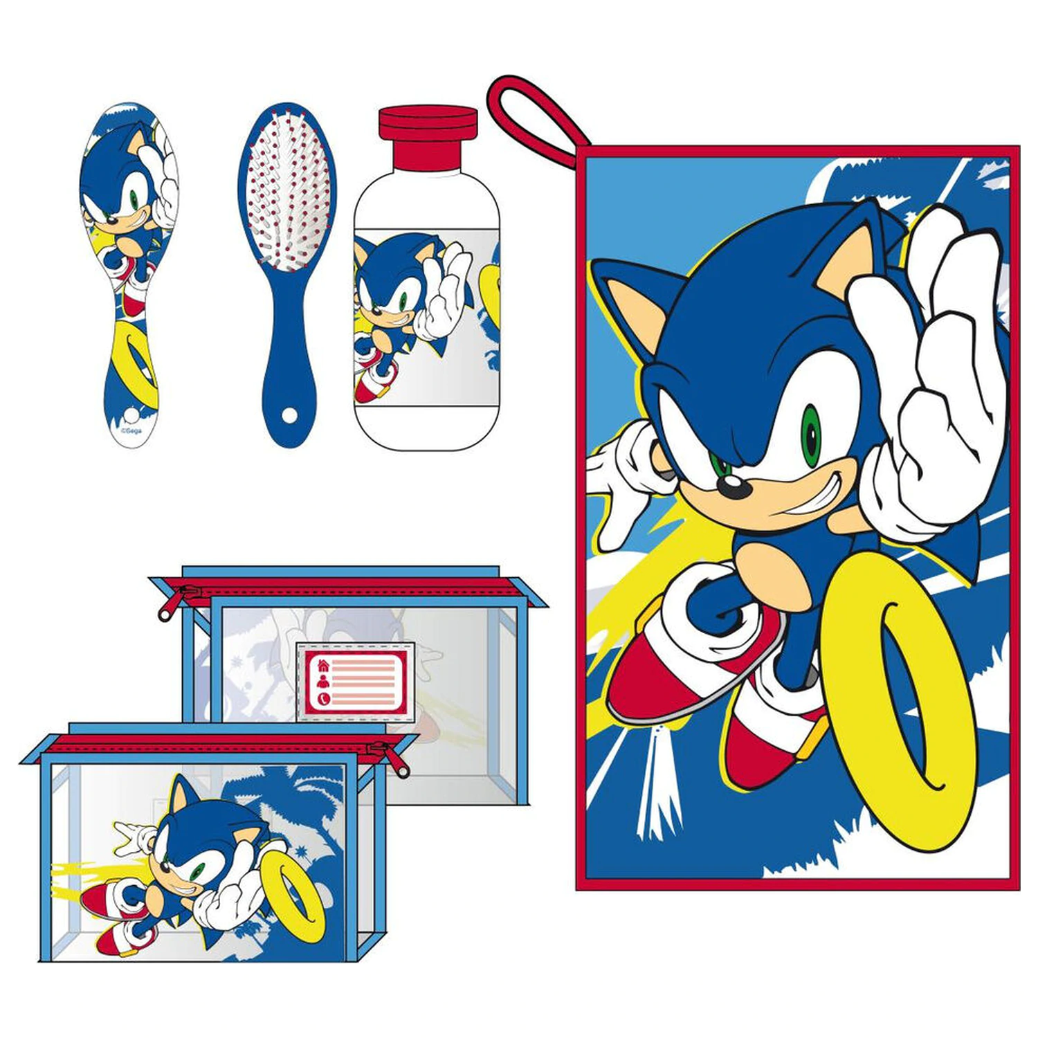 Sonic the Hedgehog toaletna torbica set fotografija izdelka