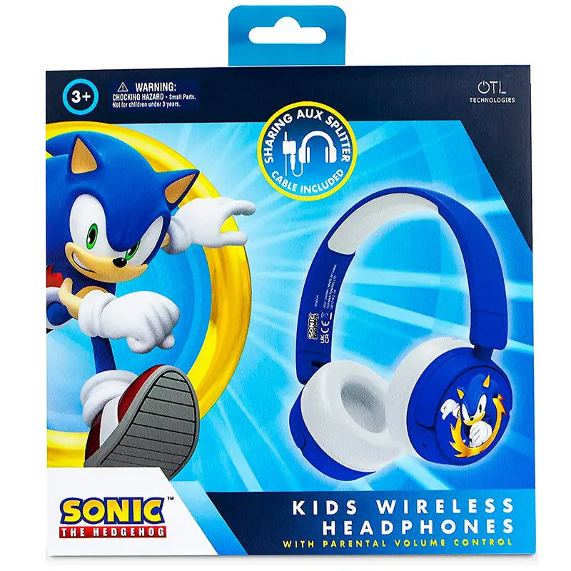 Sonic the Hedgehog brezžične otroške slušalke fotografija izdelka