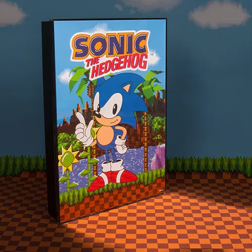 Sonic the Hedgehog poster svetilka fotografija izdelka