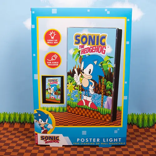 Sonic the Hedgehog poster svetilka fotografija izdelka