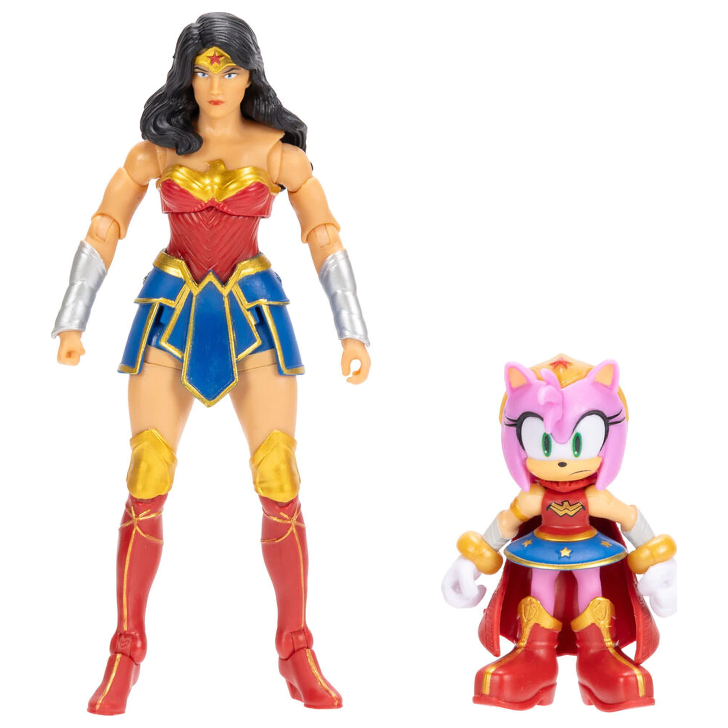 Sonic The Hedgehog x Dc Comics Amy & Wonder Woman figurice fotografija izdelka
