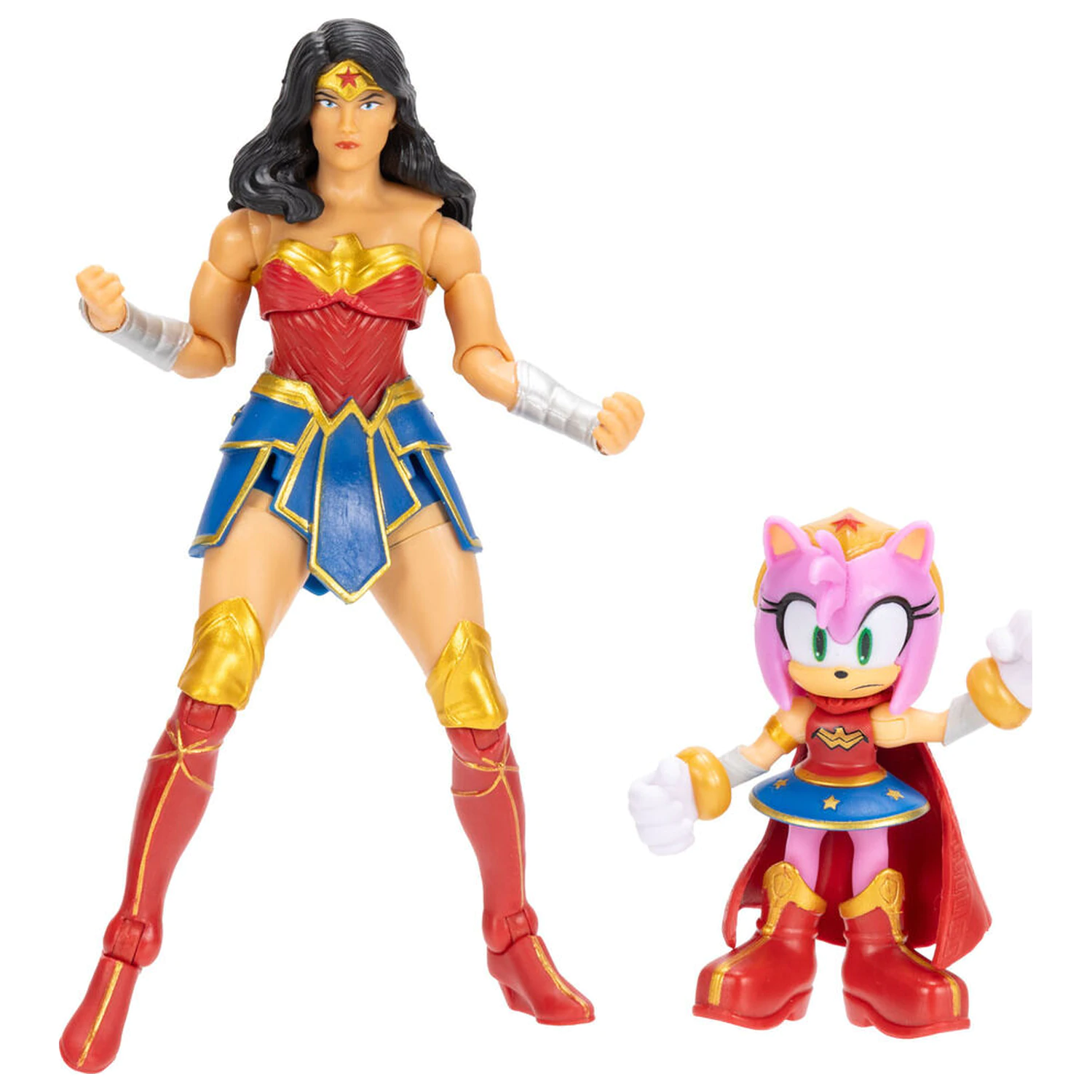 Sonic The Hedgehog x Dc Comics Amy & Wonder Woman figurice fotografija izdelka