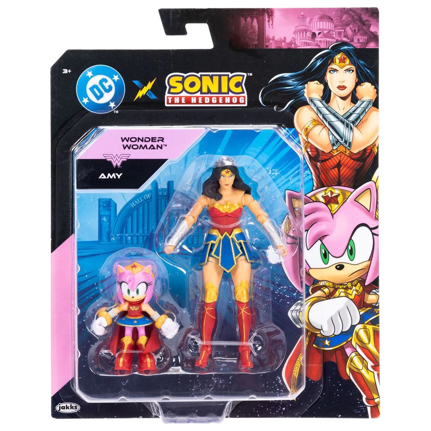 Sonic The Hedgehog x Dc Comics Amy & Wonder Woman figurice fotografija izdelka