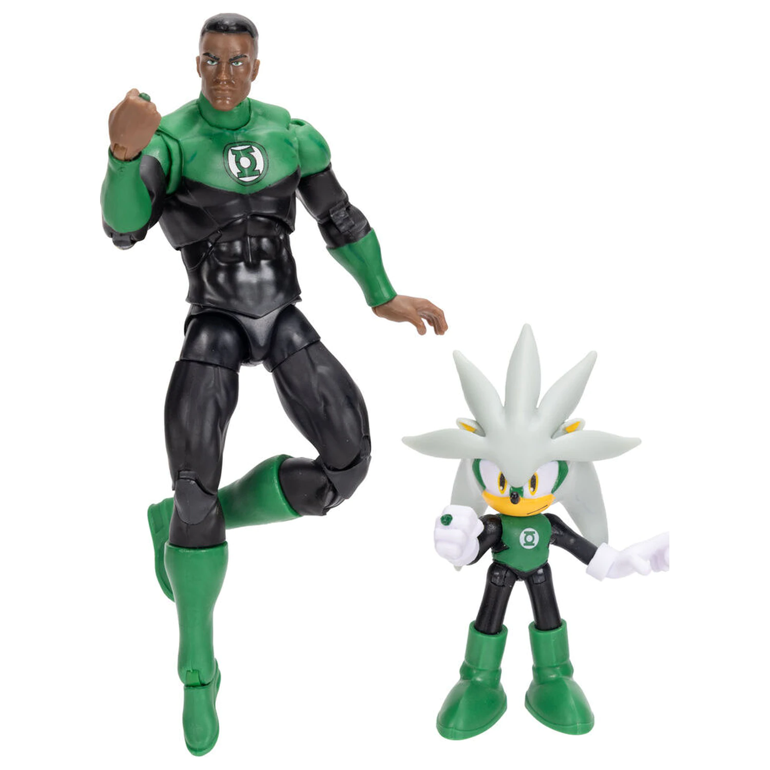 Sonic The Hedgehog x DC Comics Silver & Green Lantern figura fotografija izdelka