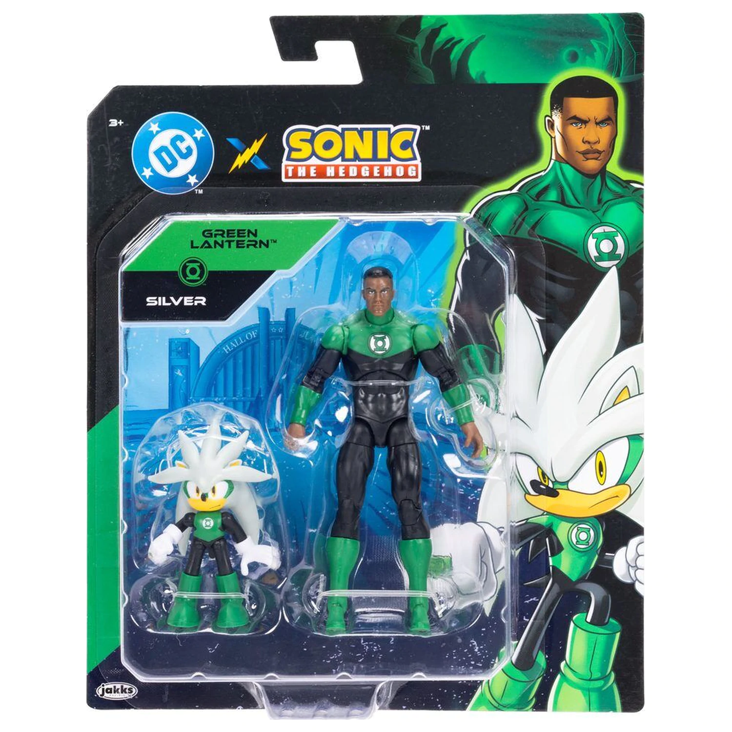 Sonic The Hedgehog x DC Comics Silver & Green Lantern figura fotografija izdelka