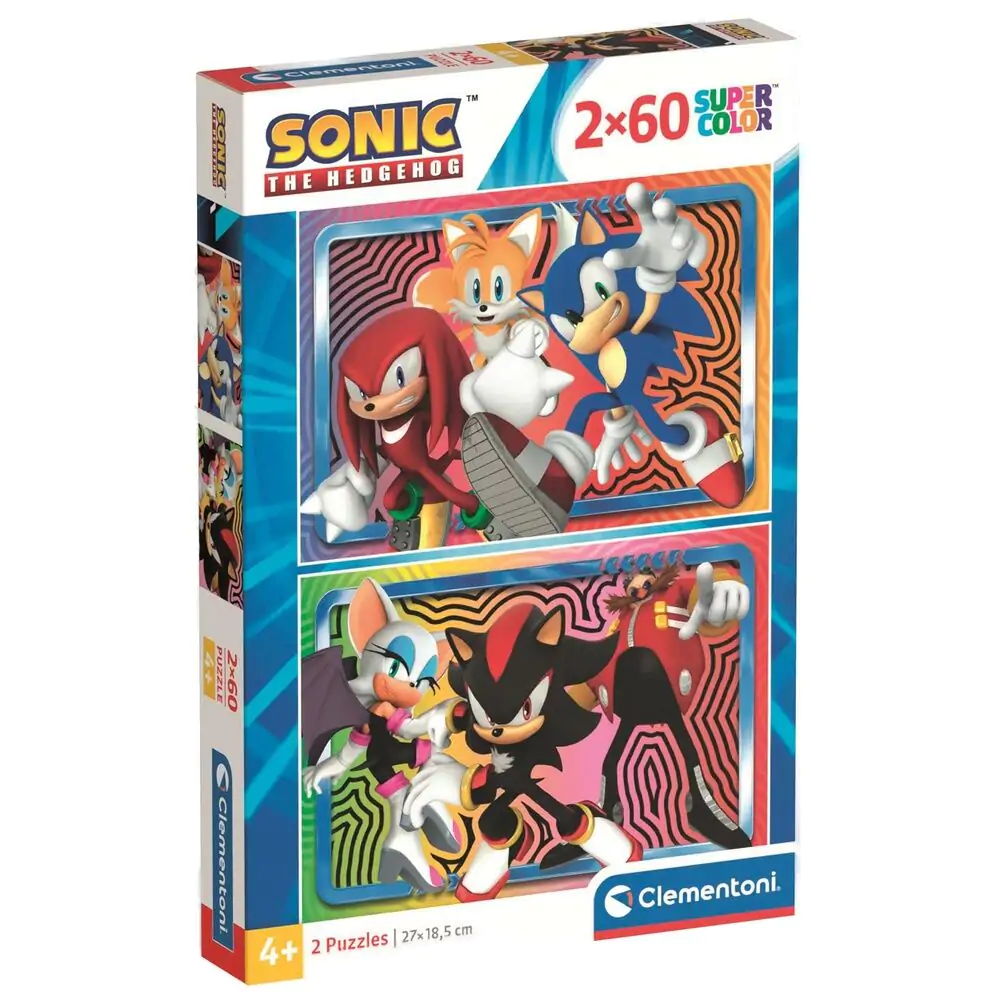 Sonic the Hedgehog puzzle 2 x 60 kosov fotografija izdelka