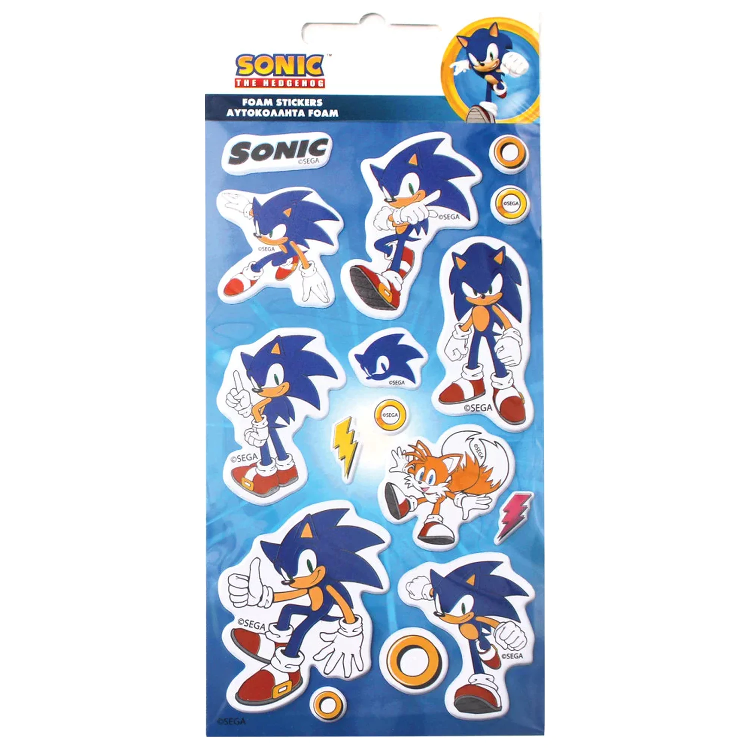 Sonic Thunder Set nalepk iz napihnjenih gobic fotografija izdelka