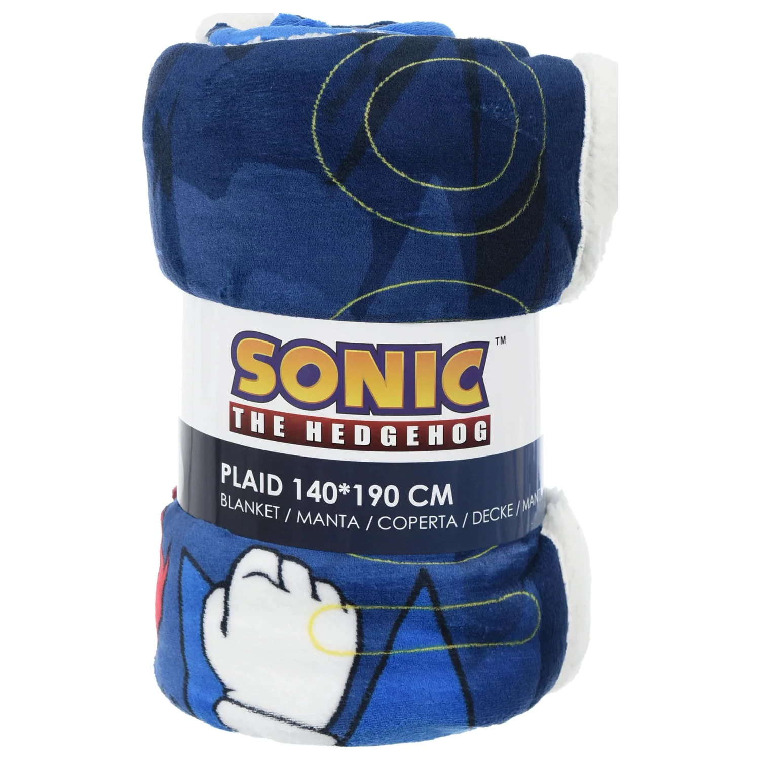 Sonic Unstoppable sherpa odeja 140x190 cm fotografija izdelka