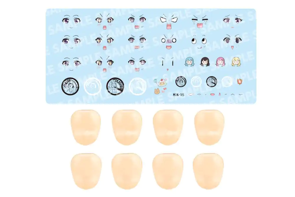 Sousai Shojo Teien Model Kit Accesoory Set 1/10 Komplet za prilagojene obraze in nalepke Vol. 5 Designed by Raguhonoerika For Madoka Yuki A fotografija izdelka