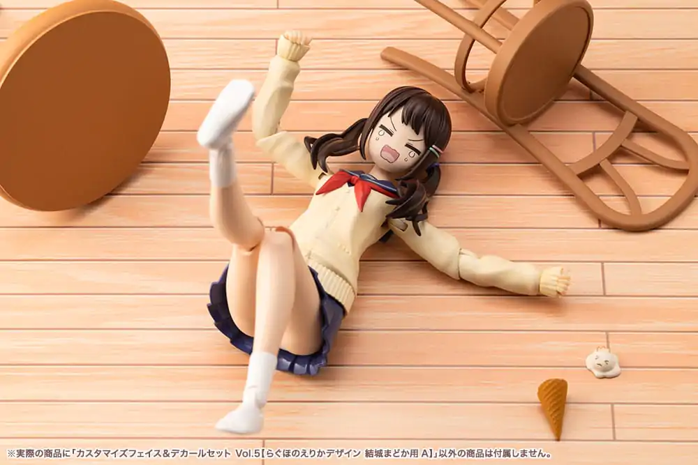 Sousai Shojo Teien Model Kit Accesoory Set 1/10 Komplet za prilagojene obraze in nalepke Vol. 5 Designed by Raguhonoerika For Madoka Yuki A fotografija izdelka