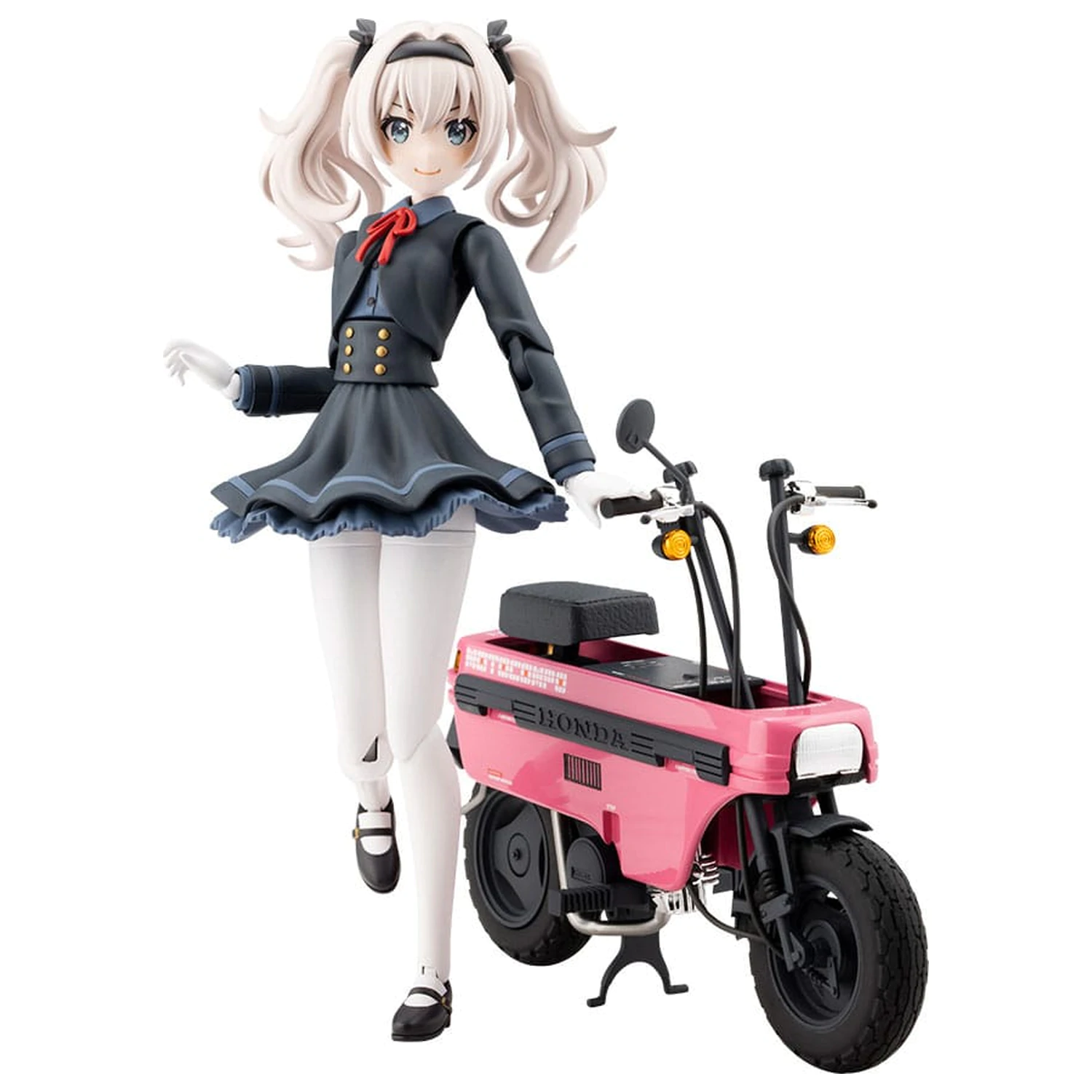 Sousai Shojo Teien Plastic Model Kit 1/10 Emma Koishikawa Nocturne with Honda AB12 Motocompo 14 cm fotografija izdelka
