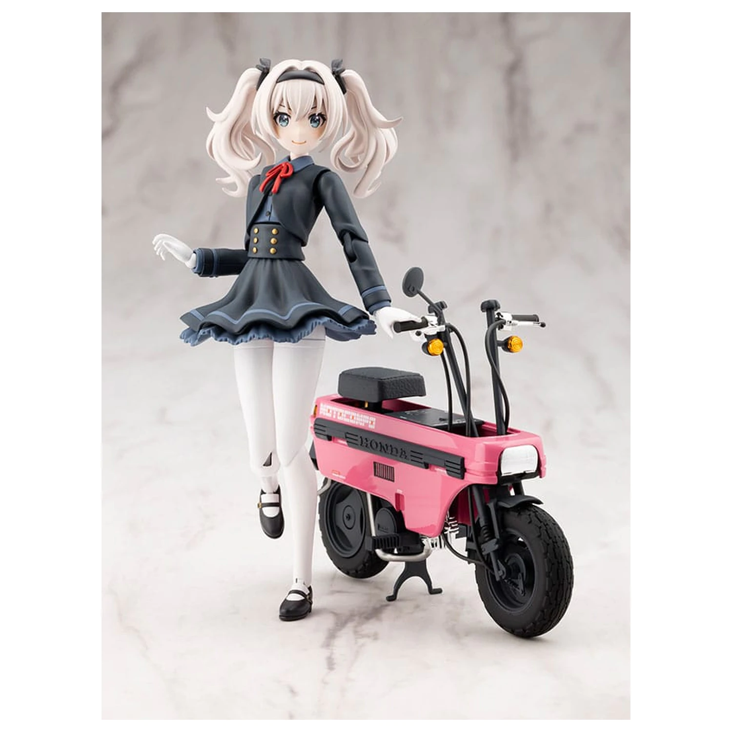 Sousai Shojo Teien Plastic Model Kit 1/10 Emma Koishikawa Nocturne with Honda AB12 Motocompo 14 cm fotografija izdelka