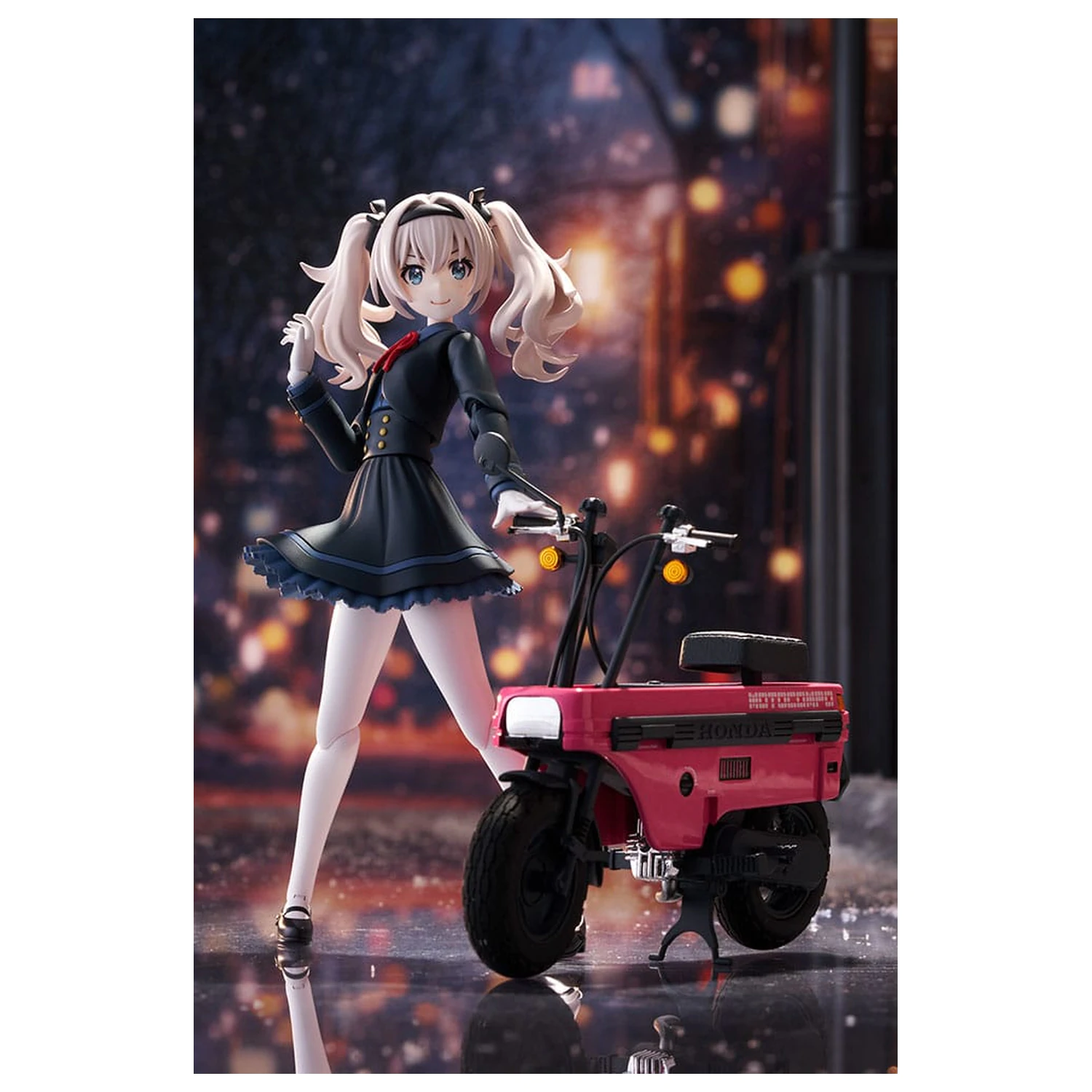 Sousai Shojo Teien Plastic Model Kit 1/10 Emma Koishikawa Nocturne with Honda AB12 Motocompo 14 cm fotografija izdelka
