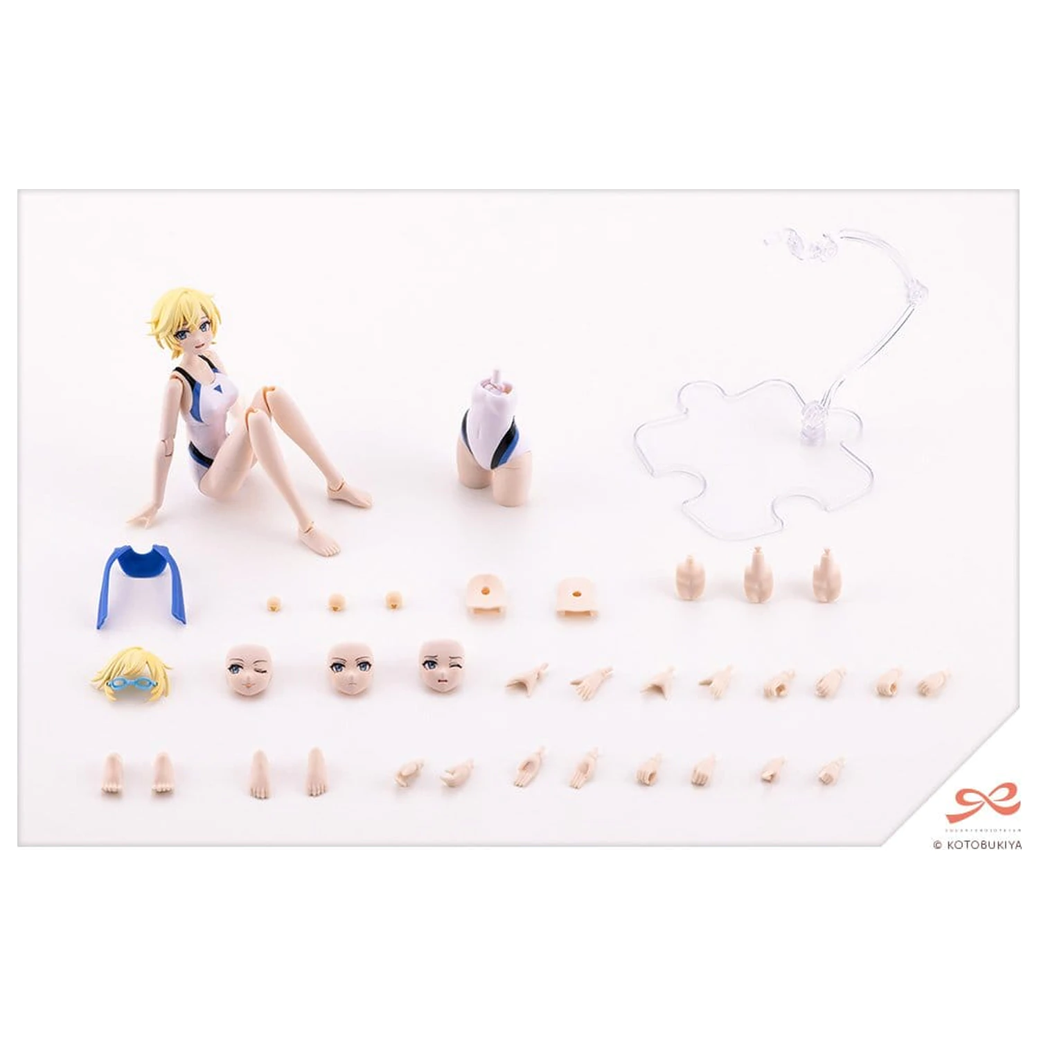 Sousai Shojo Teien Plastični Model 1/10 Rui Saotome Touou High School Competitive Swimsuit Dreaming Style White Dolphin 16 cm fotografija izdelka