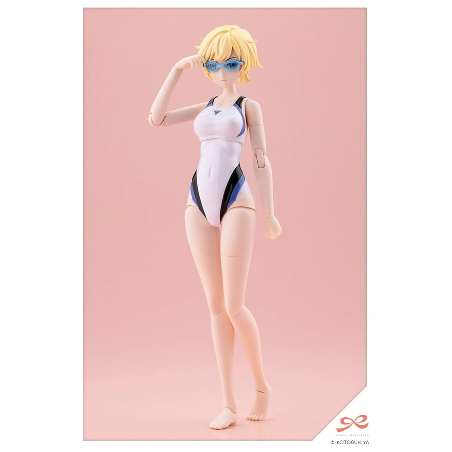 Sousai Shojo Teien Plastični Model 1/10 Rui Saotome Touou High School Competitive Swimsuit Dreaming Style White Dolphin 16 cm fotografija izdelka
