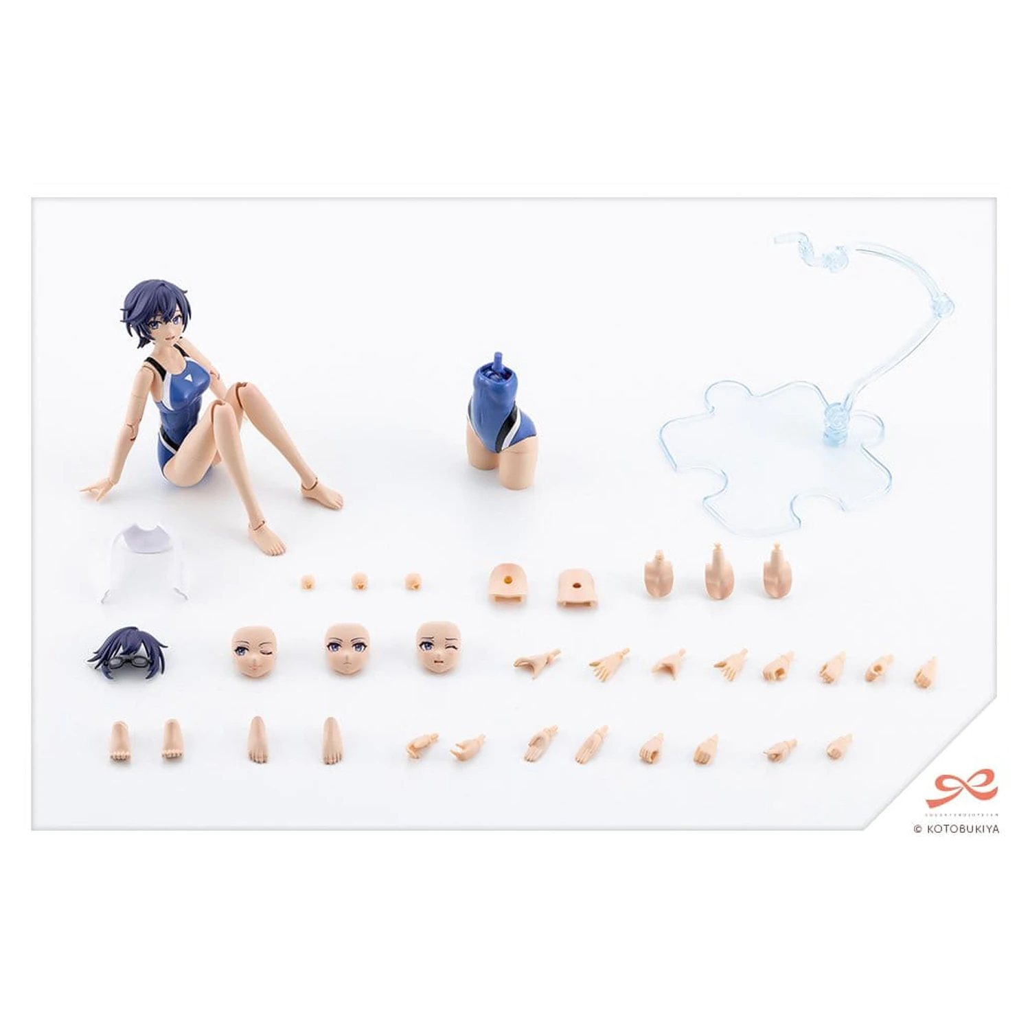 Sousai Shojo Teien Plastični model 1/10 Rui Saotome Touou High School tekmovalne kopalke 16 cm fotografija izdelka