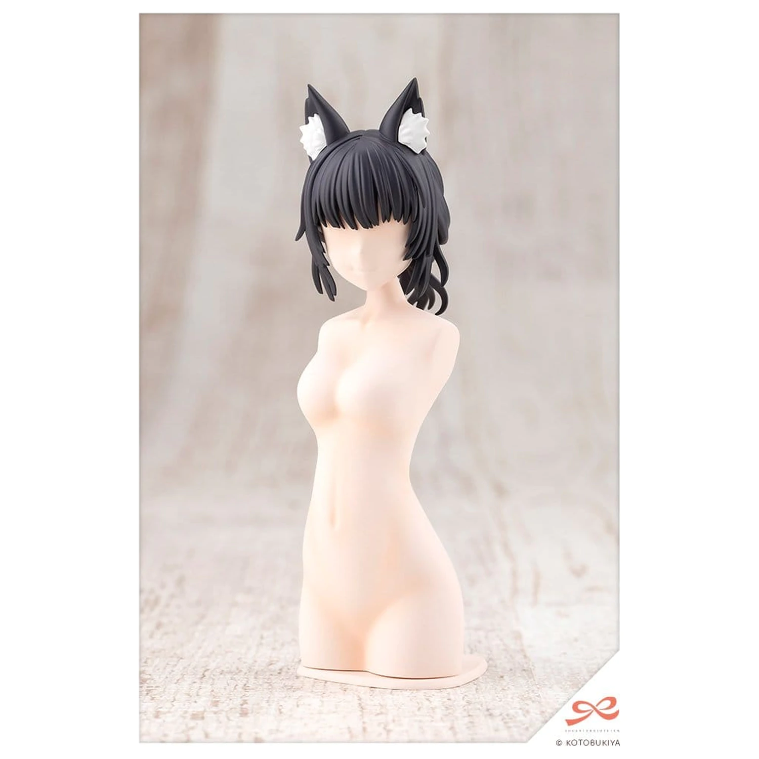Sousai Shojo Teien Model Kit Dodatni set aranžiranih lasulj, živalskih ušes, neurejene fige Fox 9 cm fotografija izdelka
