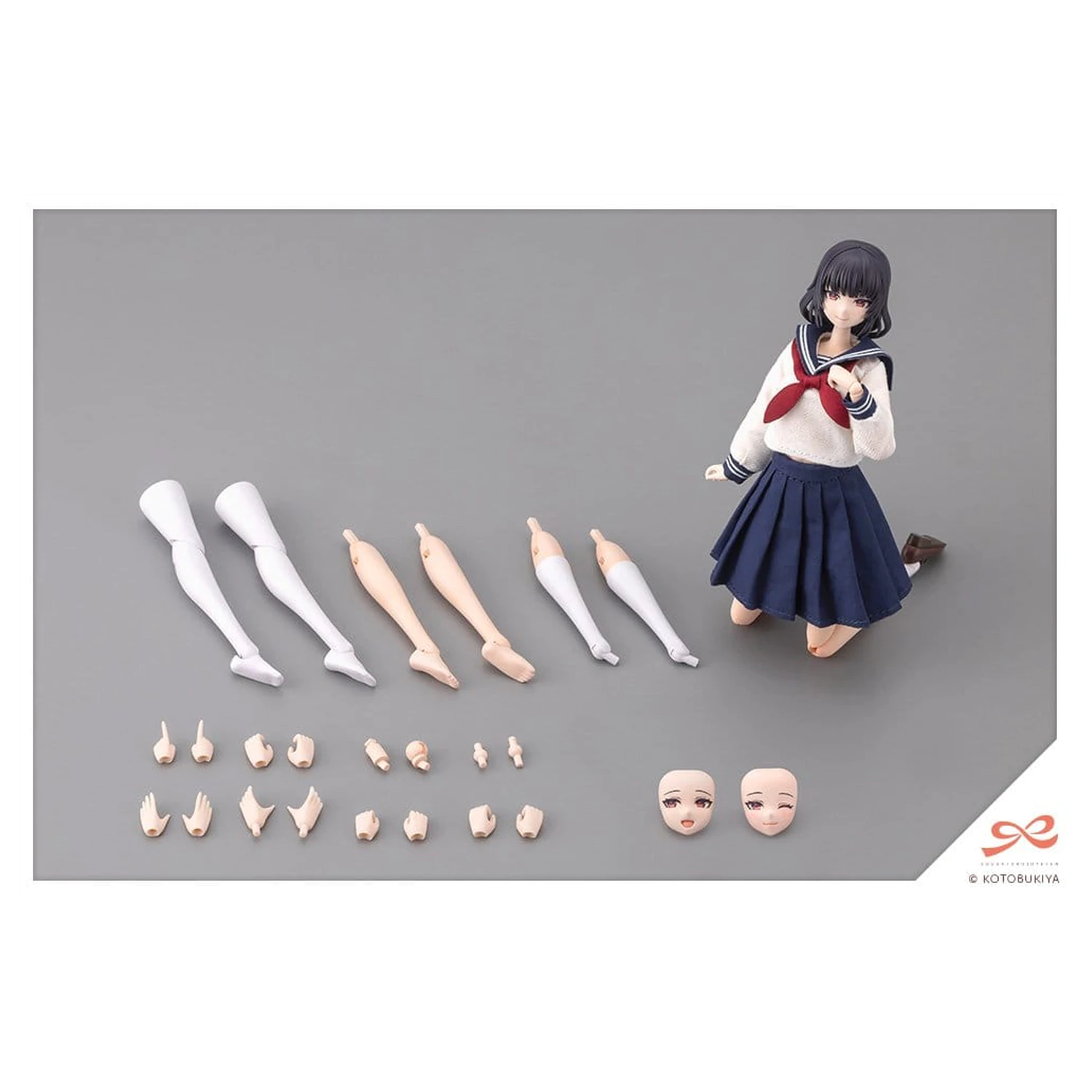 Sousaishojoteien Plastični Model 1/10 Kiru Pla Kuon Yakushiji Touou Srednja Šola Uniforma 16 cm fotografija izdelka