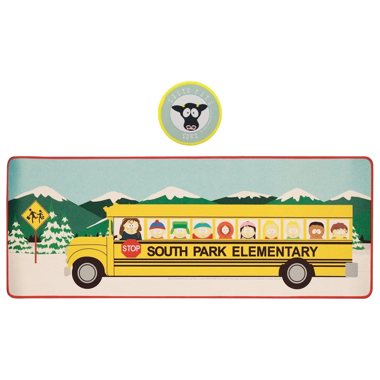 South Park Podloga za mizo in Set podstavkov Elementary School Bus fotografija izdelka