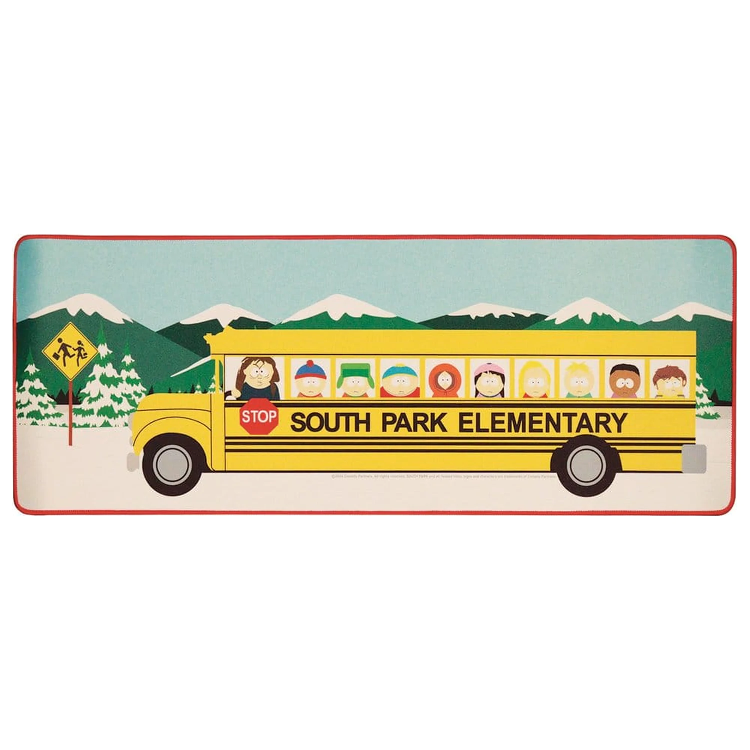 South Park Podloga za mizo in Set podstavkov Elementary School Bus fotografija izdelka