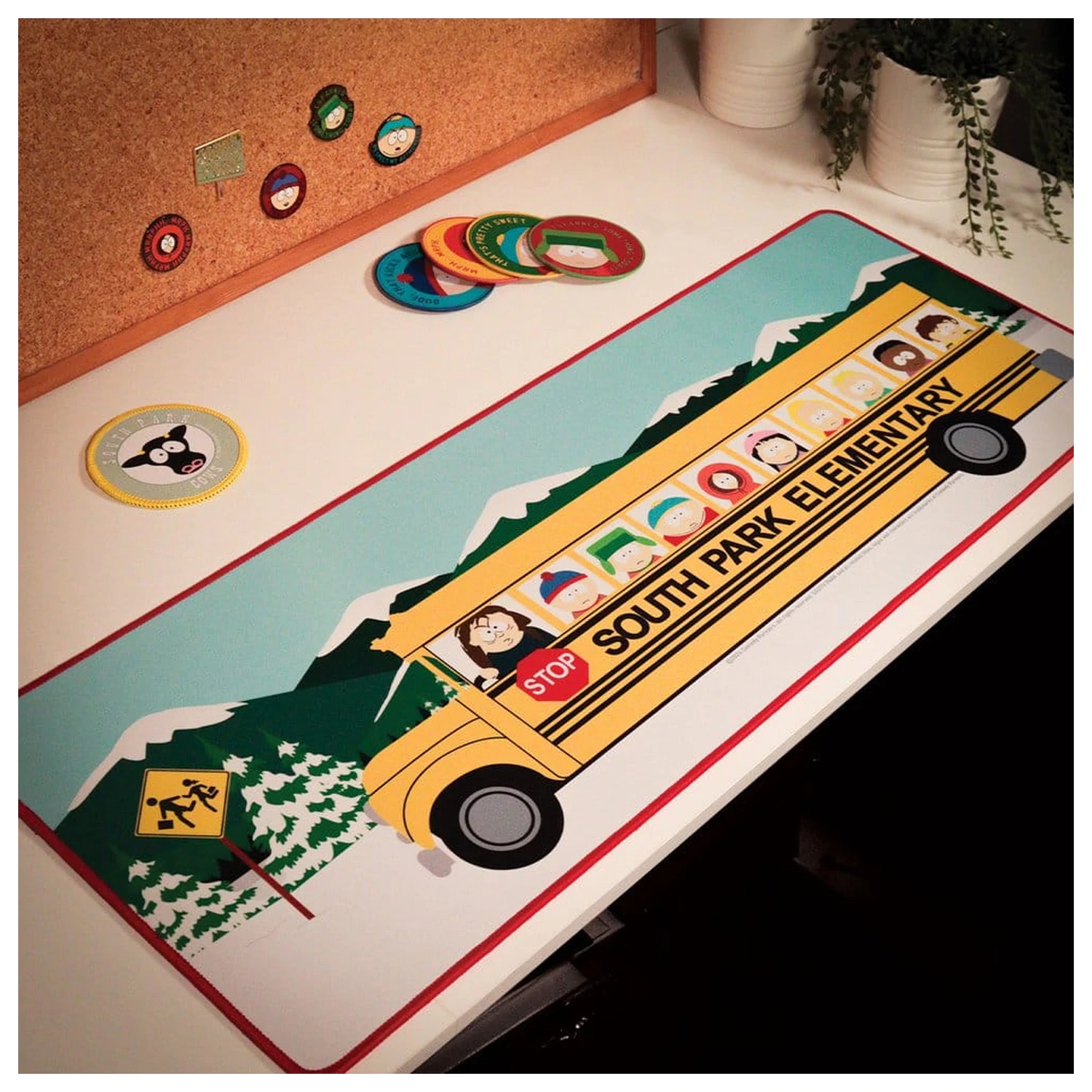 South Park Podloga za mizo in Set podstavkov Elementary School Bus fotografija izdelka