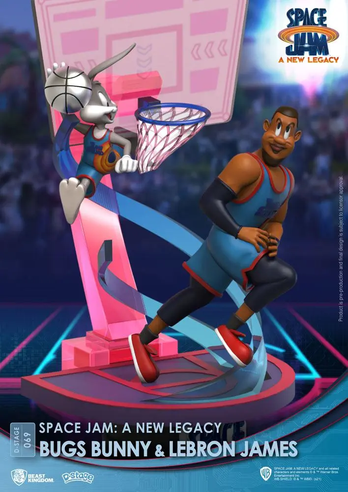 Space Jam: A New Legacy D-Stage PVC diorama Bugs Bunny & Lebron James New Version 15 cm fotografija izdelka