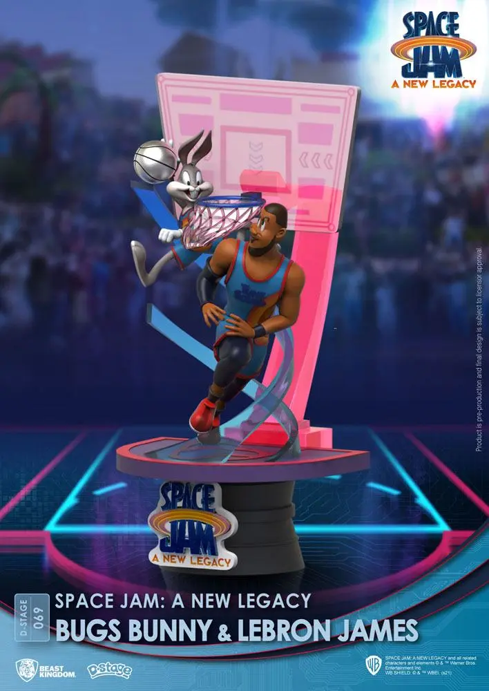 Space Jam: A New Legacy D-Stage PVC diorama Bugs Bunny & Lebron James New Version 15 cm fotografija izdelka