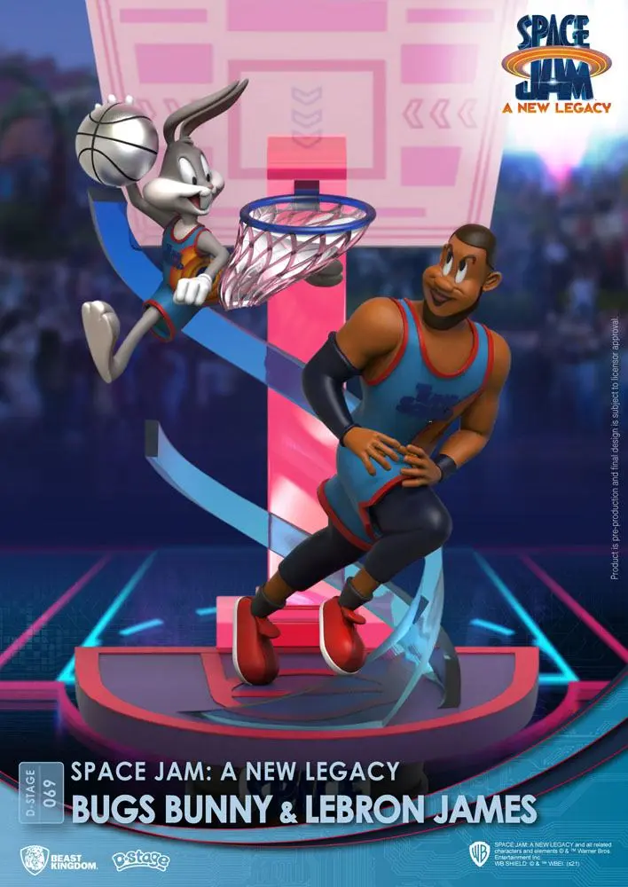 Space Jam: A New Legacy D-Stage PVC diorama Bugs Bunny & Lebron James New Version 15 cm fotografija izdelka