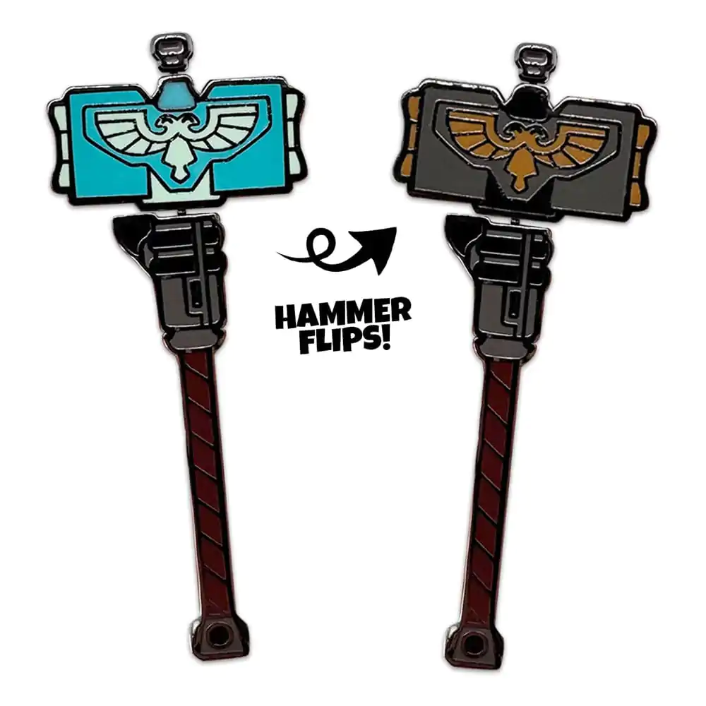 Space Marine 2 Pin značka Thunder Hammer 5 cm fotografija izdelka