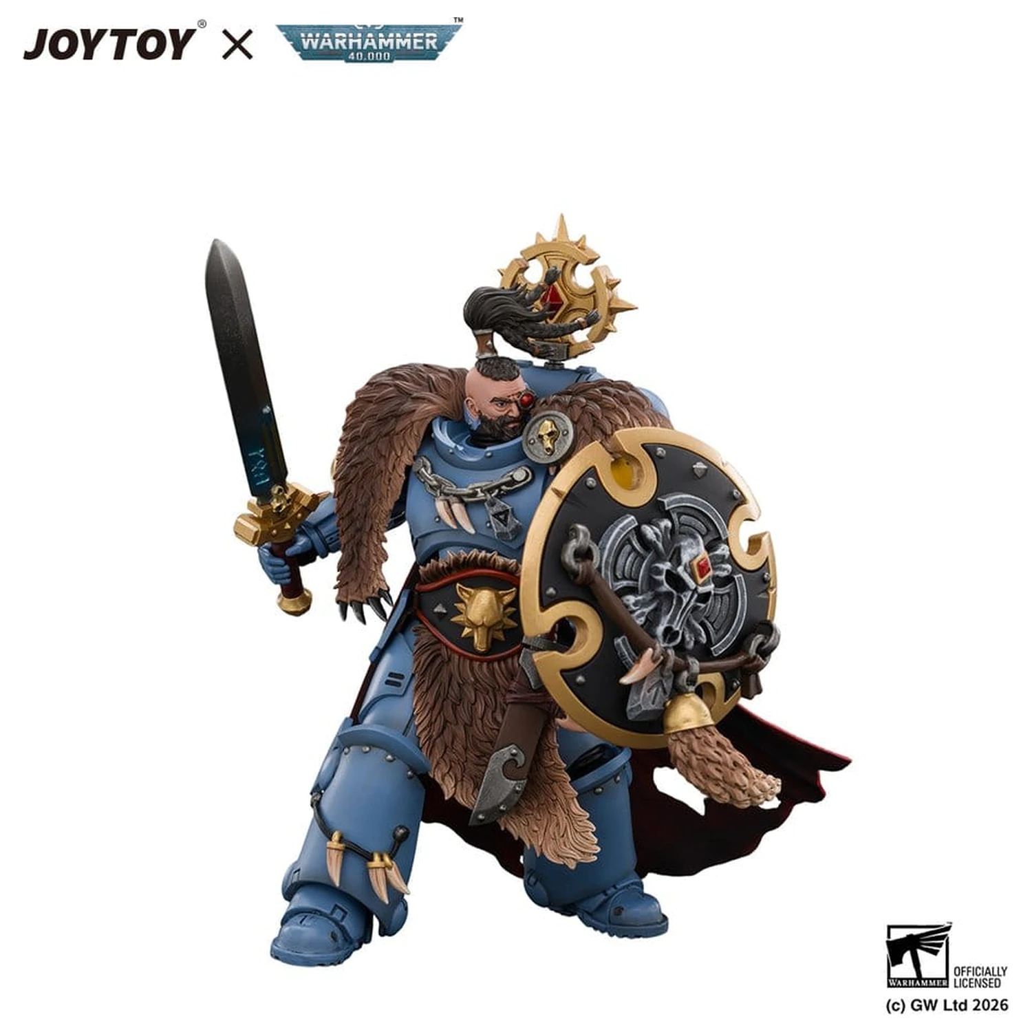 Space Marine Action Figure Space Wolves Wolf Guard Battle Leader 12 cm fotografija izdelka