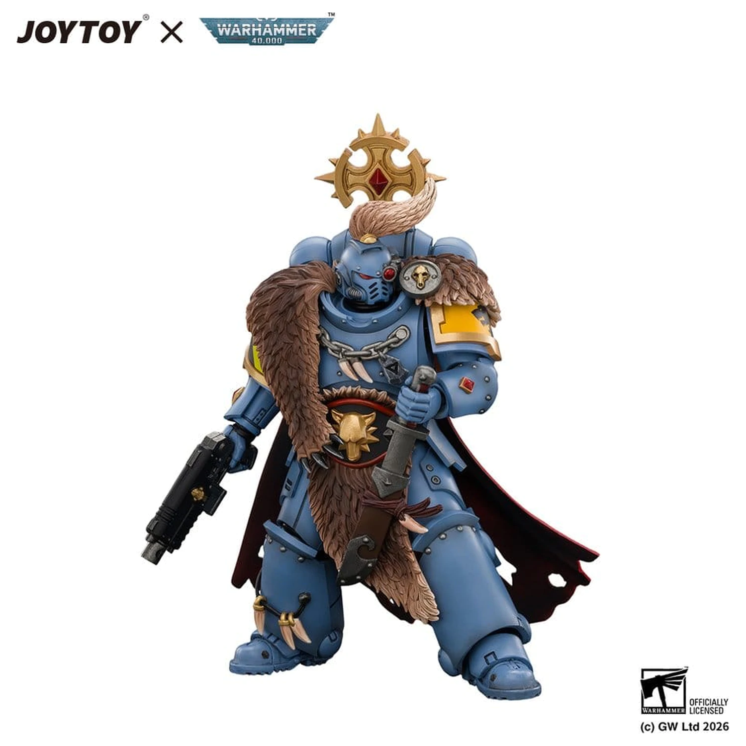 Space Marine Action Figure Space Wolves Wolf Guard Battle Leader 12 cm fotografija izdelka