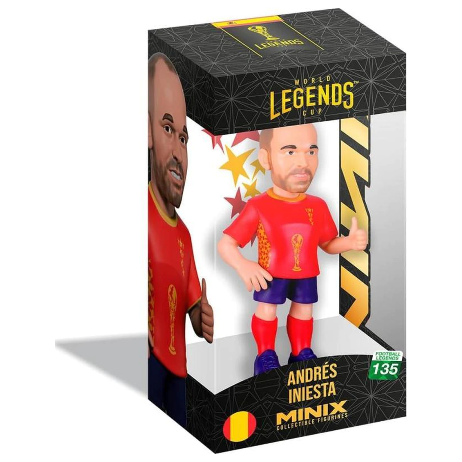 SPAIN Iniesta Figura Minix World Legends Pokal 12cm fotografija izdelka