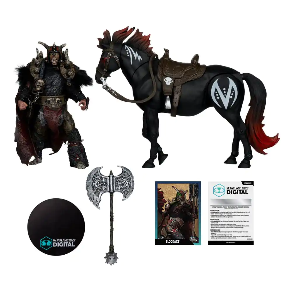 Spawn akcijska figura, set 2 figur Bloodaxe s konjem (Spawn: The Dark Ages) 18 cm fotografija izdelka