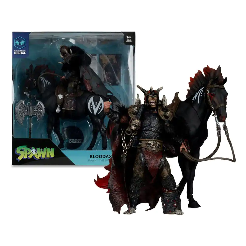 Spawn akcijska figura, set 2 figur Bloodaxe s konjem (Spawn: The Dark Ages) 18 cm fotografija izdelka